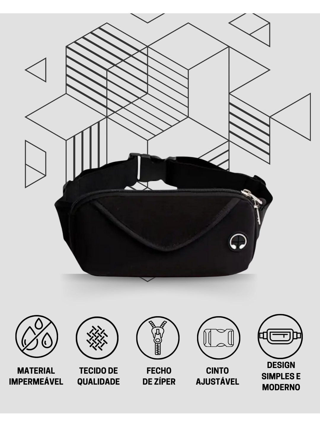Pochete Esportiva Impermeável Porta Celular Rushy