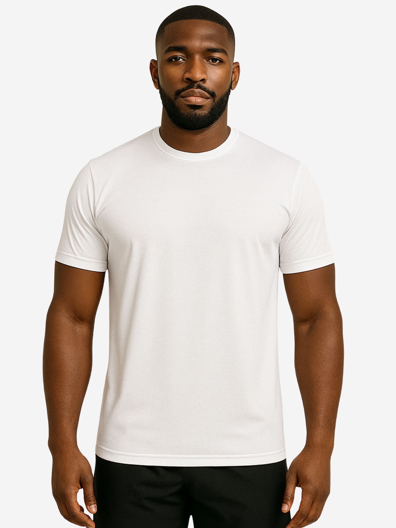 Camiseta Masculina Esportiva Dry-Fit Branca Rushy