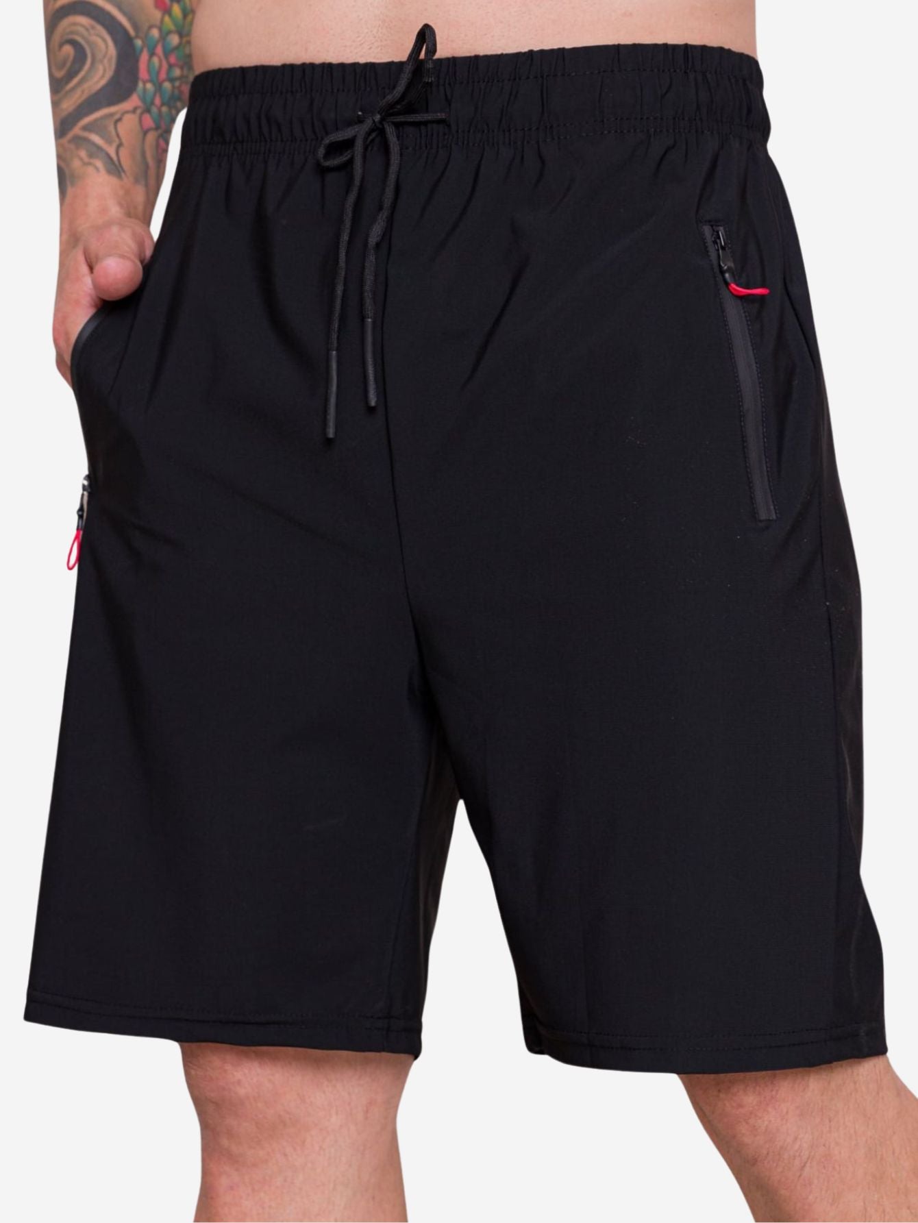 Bermuda Masculina Academia Preta Dry Fit Storm Fit Rushy