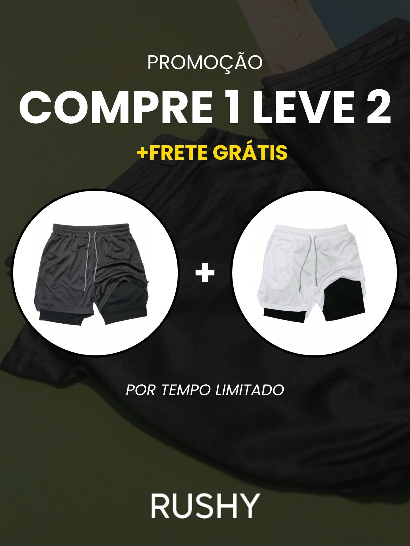 Short Dry-Fit Rushy - Compre 1 Leve 2